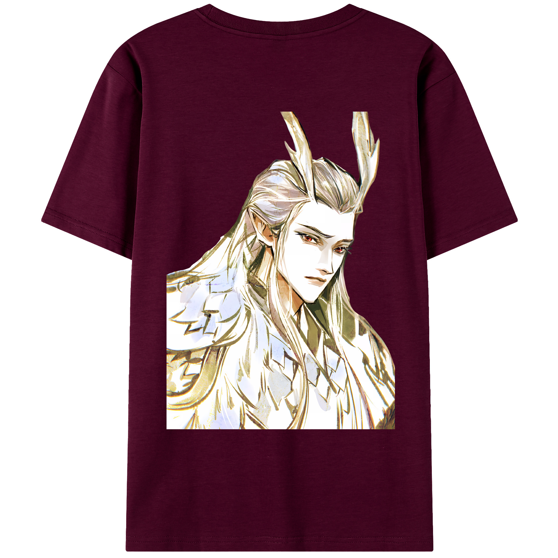 （画像用） Ne Zha 2 ナタ 魔童の大暴れ レディース半袖Tシャツ(バックプリント)
